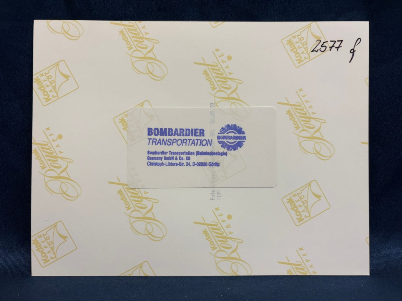 Bild Waggon früher - Stempel